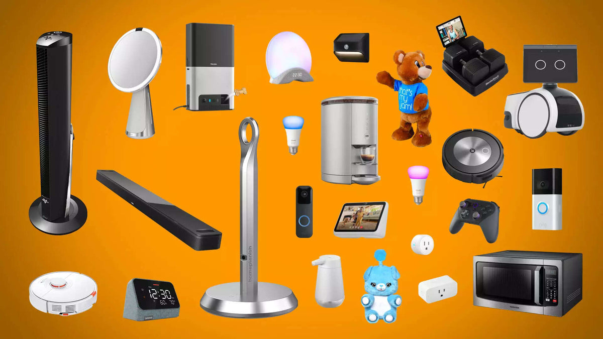 Zuky HUB Smart Home Collection: Viral kitchen gadgets, portable blenders, galaxy projectors, and modern home office accessories on an orange background.