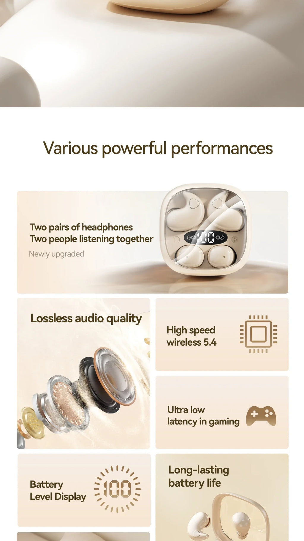 Zuky Z1-Ultra Comfort Multipurpose Open-Ear Buds