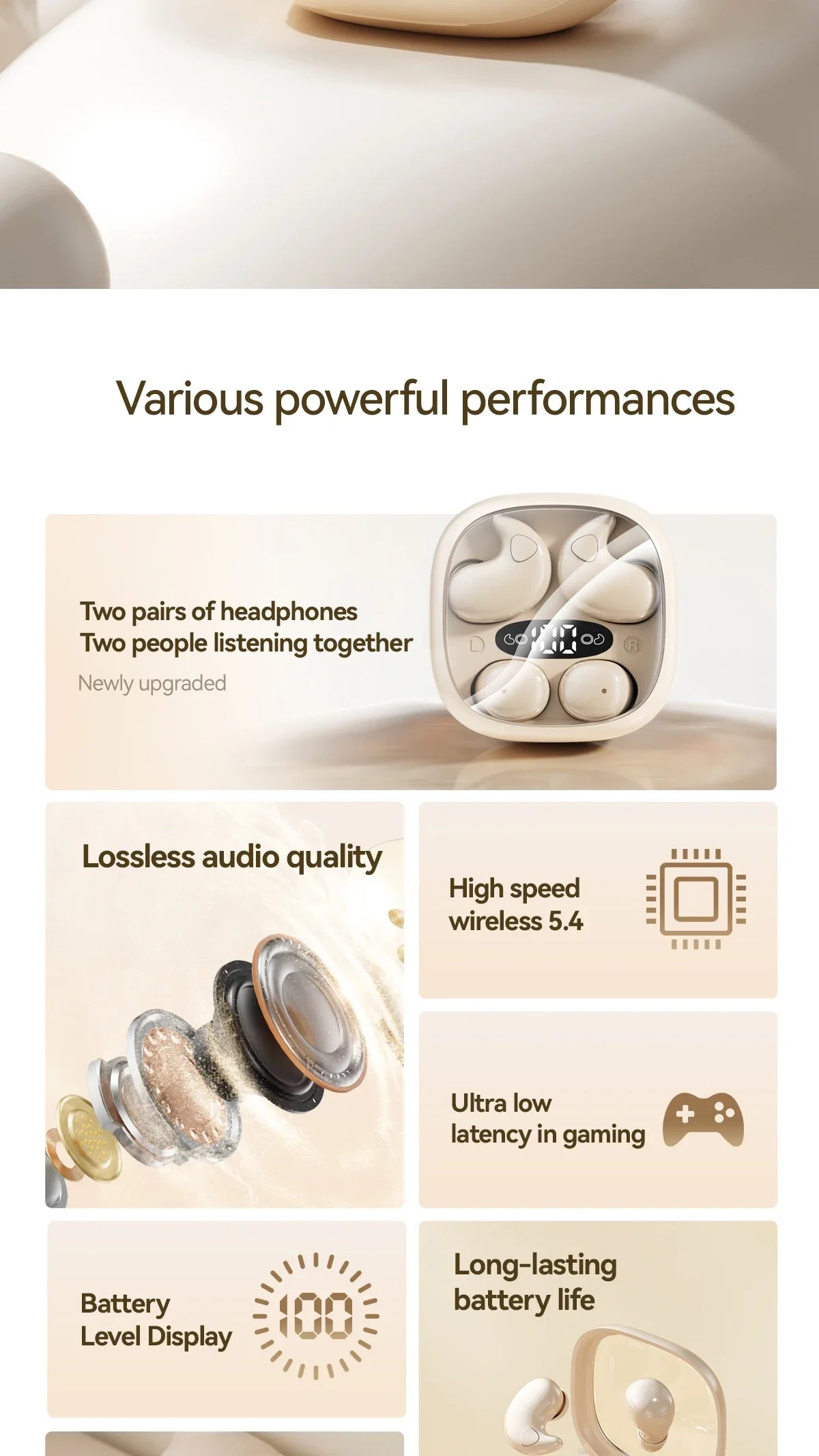 Zuky Z1-Ultra Comfort Multipurpose Open-Ear Buds