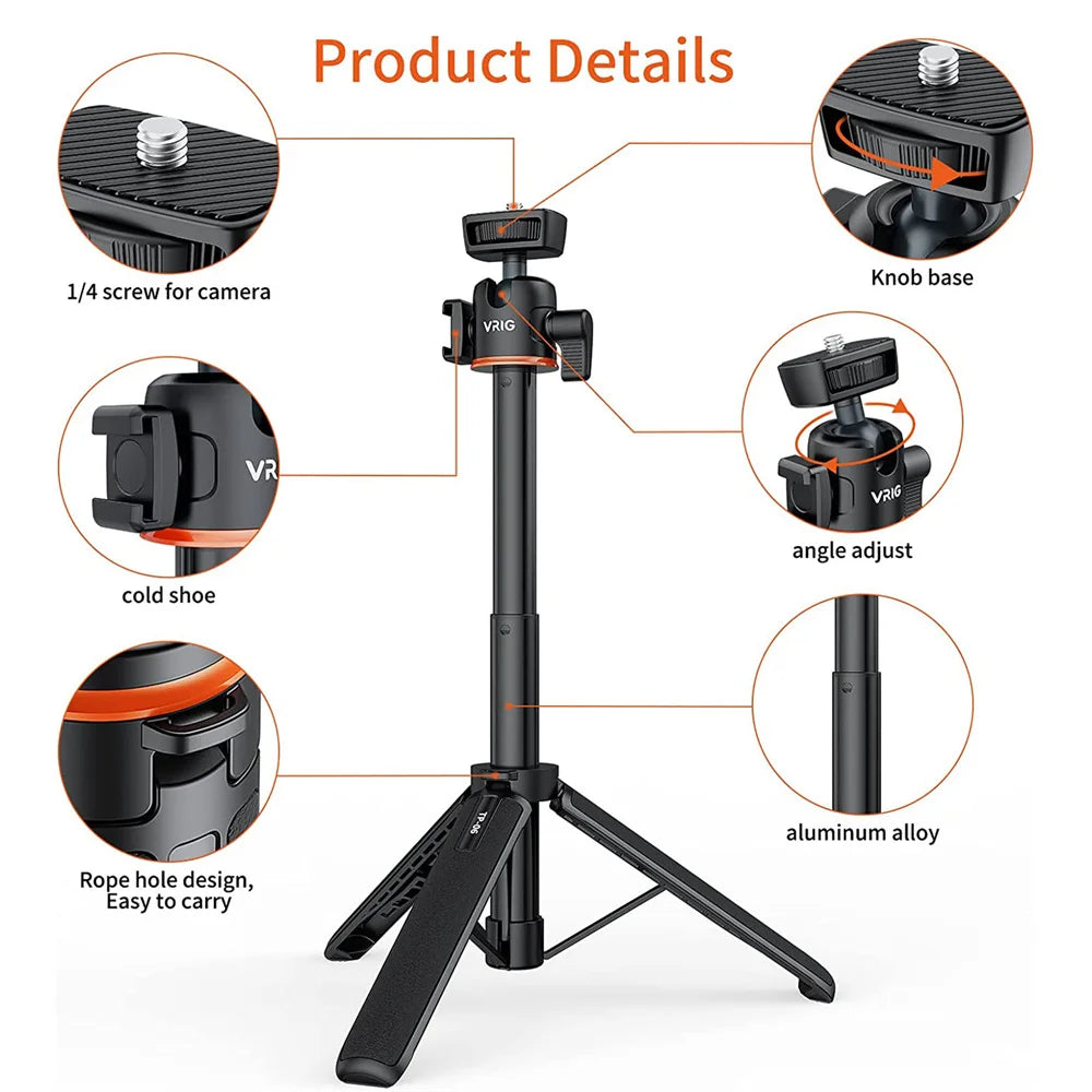 Zuky ultra Magnetic Tripod selfie-stick & Bluetooth remote