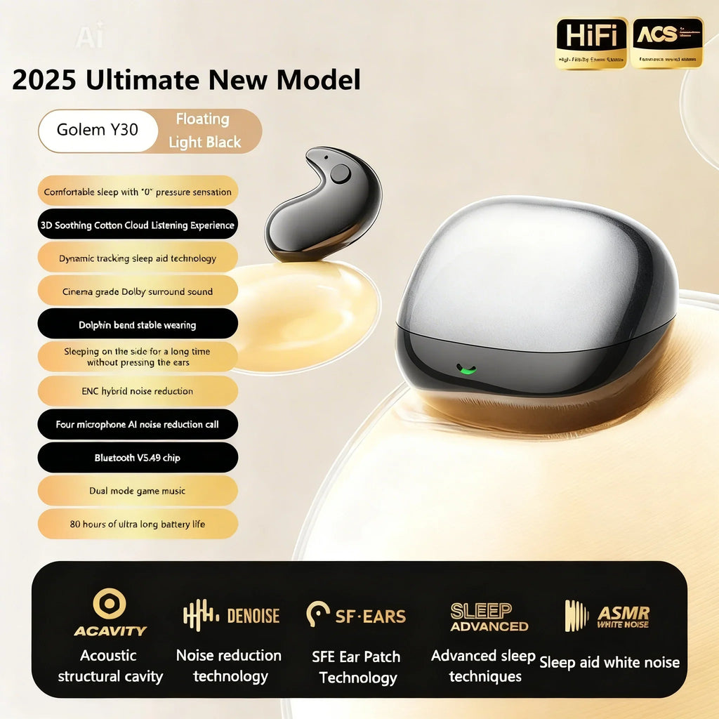 Zuky Golem Y30 – Ultimate Wireless Sleep Earbuds